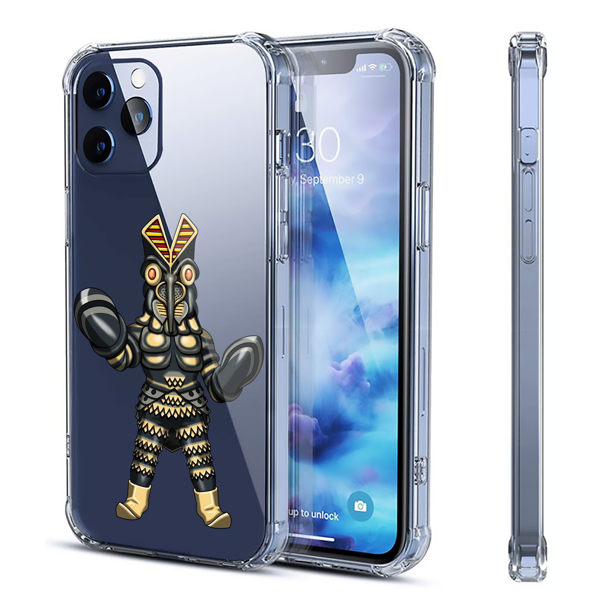 （画像用） ウルトラマン Ultraman 【iPhone 12シリーズ対応】透明スマホケース（クリアソフトケース）